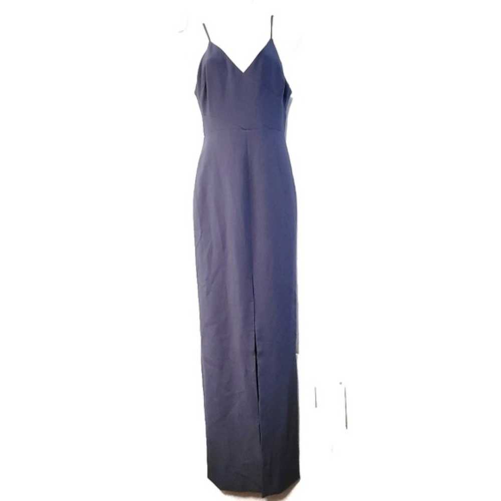 NWOT LIKELY Blue Brooklyn Front-Slit Gown - image 5