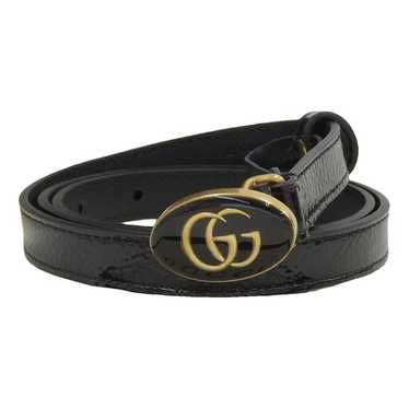 Gucci Gg Buckle patent leather belt