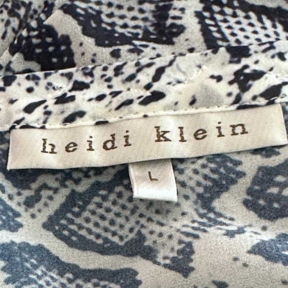 Heidi Klein python snake print blue belted kaftan… - image 4