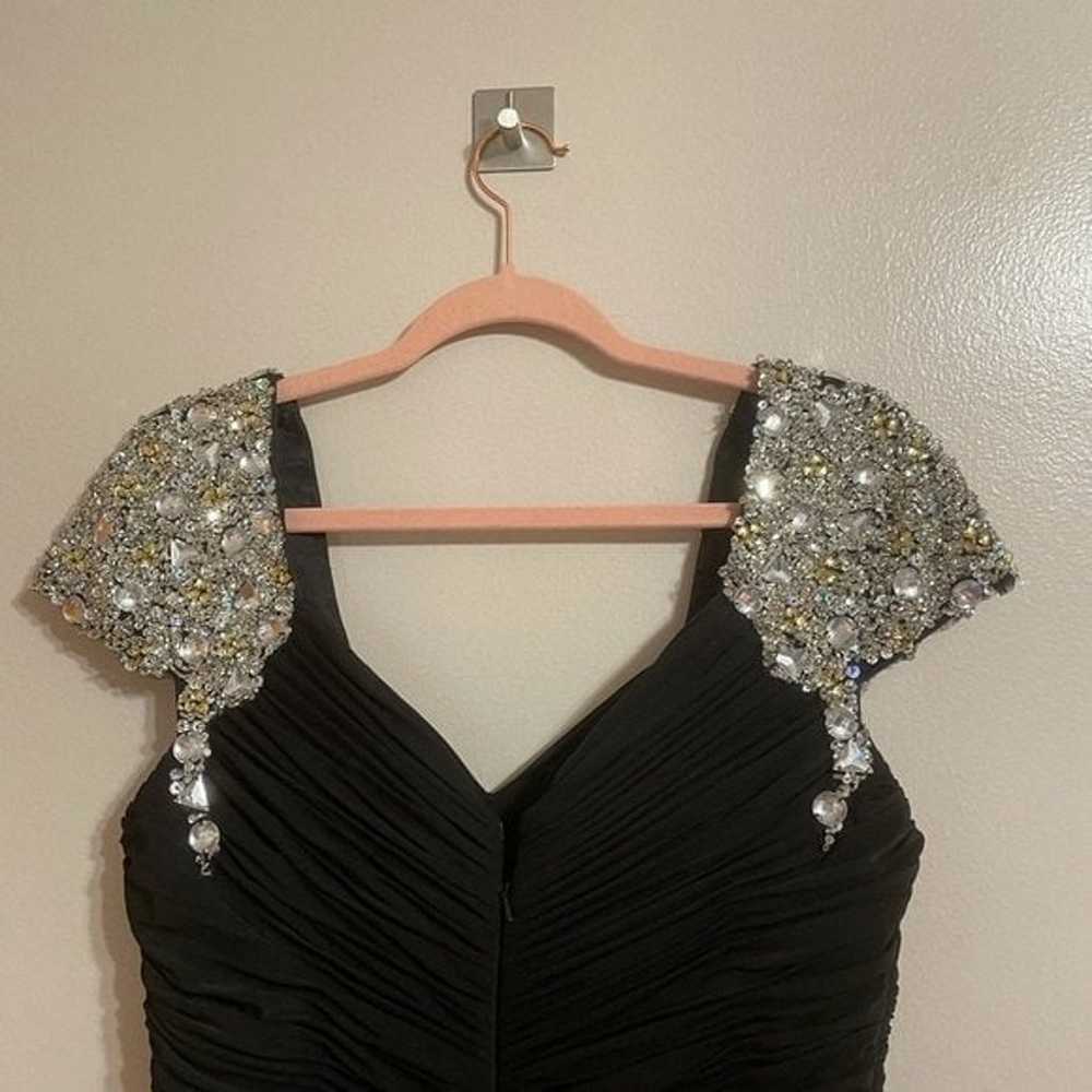 GLOW Black Sparkly Shoulder Dress - image 11