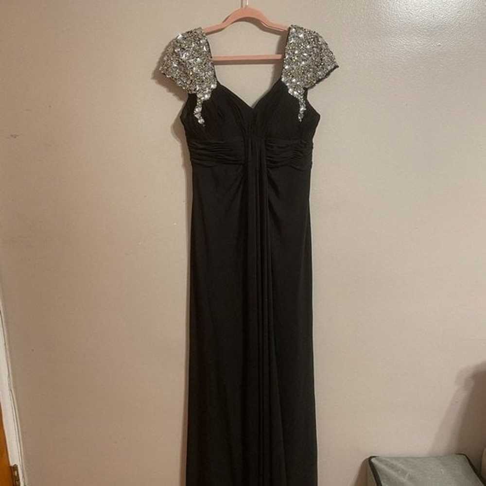 GLOW Black Sparkly Shoulder Dress - image 3