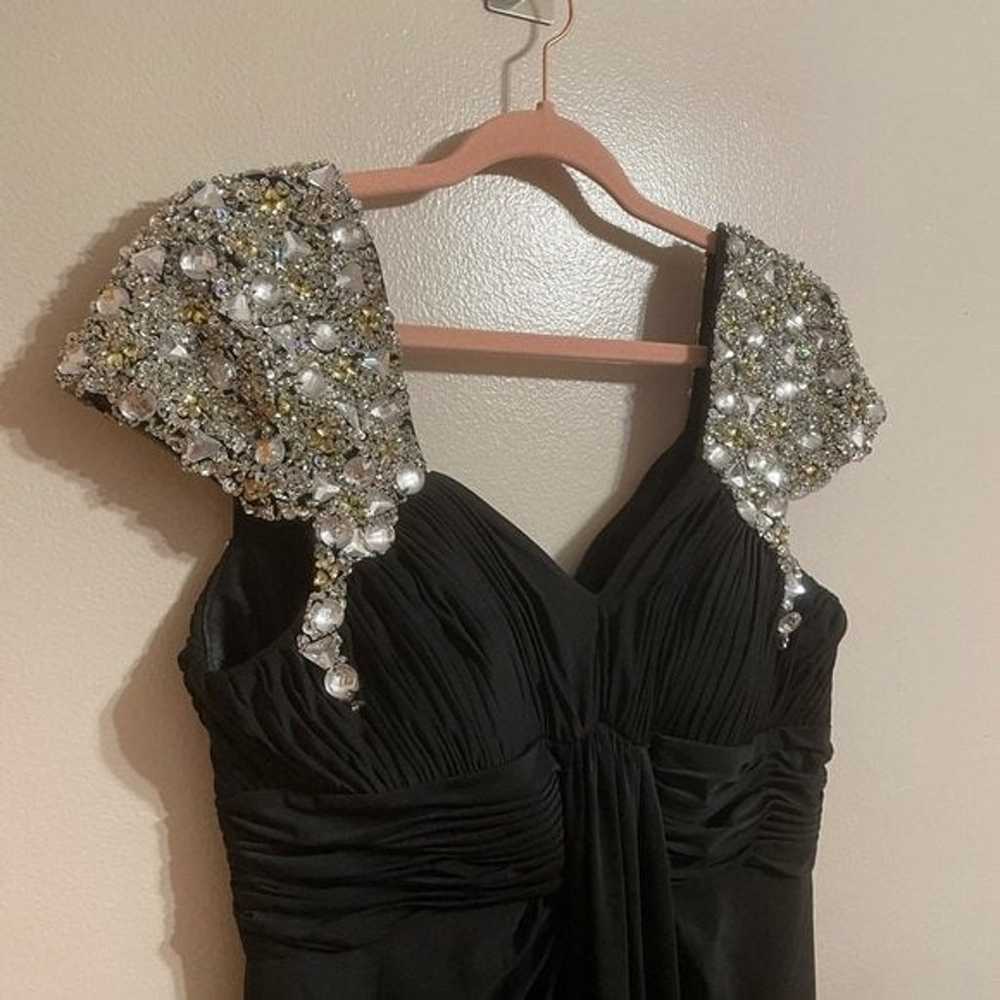 GLOW Black Sparkly Shoulder Dress - image 5