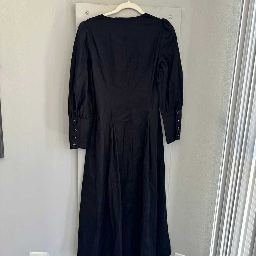 Reformation Black Halia Button Down Dress 8 - image 5