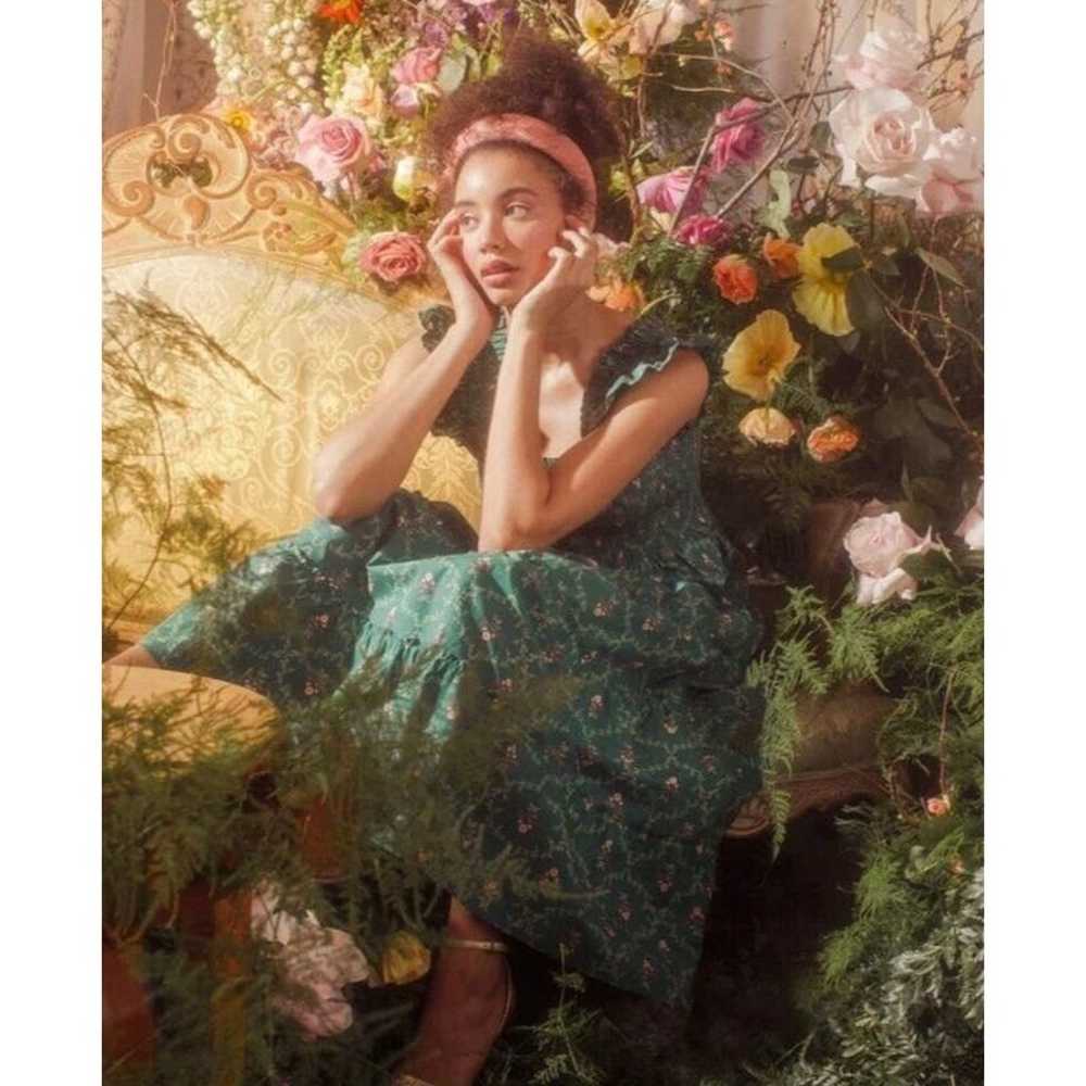 HILL HOUSE HOME Ellie Nap Dress Emerald Trellis F… - image 12