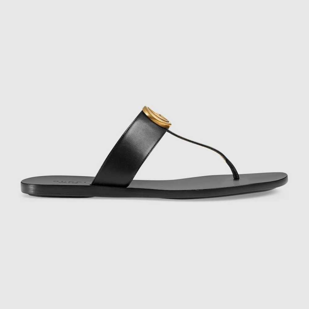 Gucci Double G leather sandal - image 6
