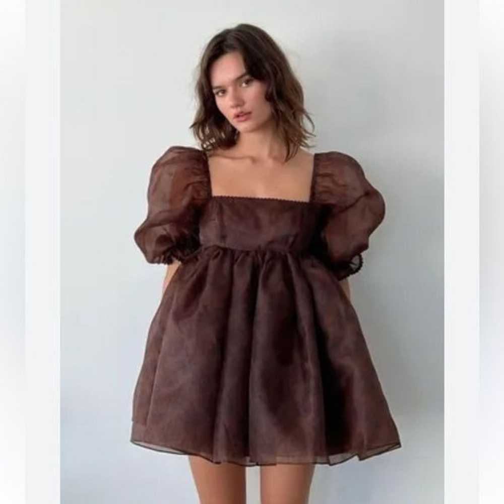 Selkie The Bordeaux Puff Dress Claudia Collection… - image 4