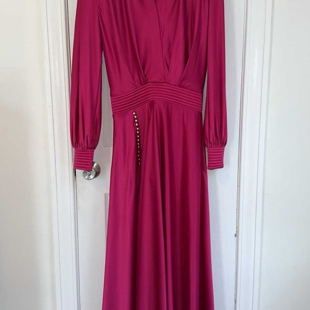 Zhivago  Chrystallia Satin Long-Sleeve Gown - image 2