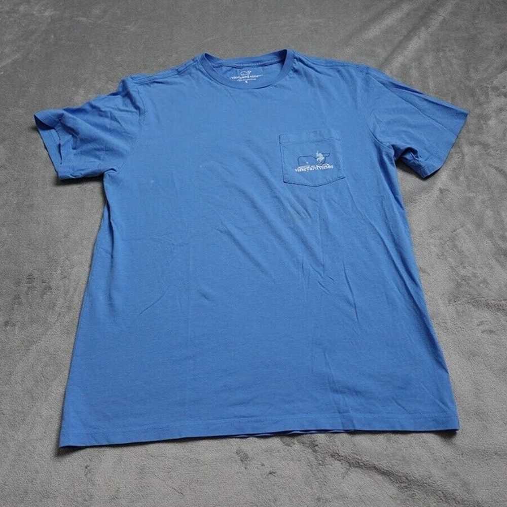 ﻿Vineyard Vines Shirt Men's Small Blue Short Slee… - image 1
