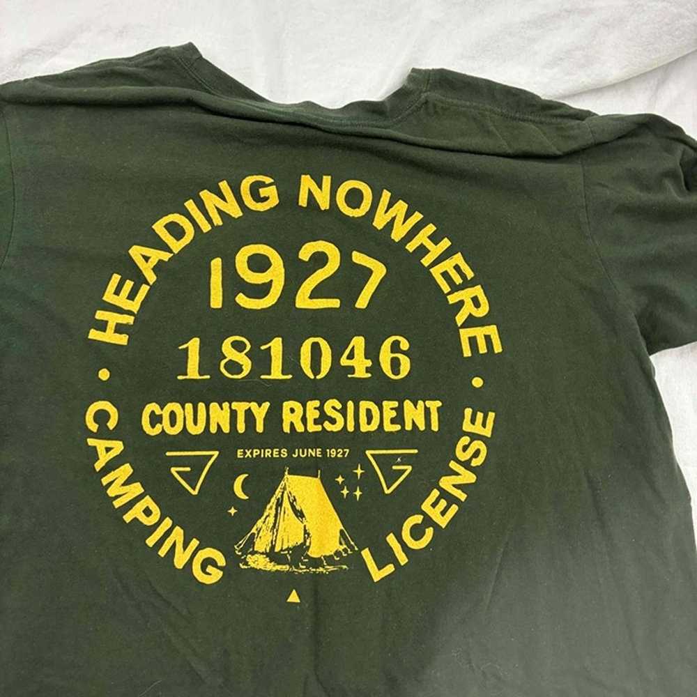Dravus Mens Heading Nowhere Camping T-Shirt Green… - image 4