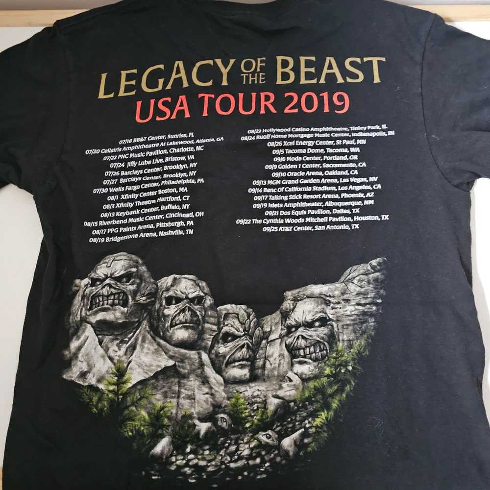 Legacy of the beast shirt- Iron Maiden 2019 Size S - image 2