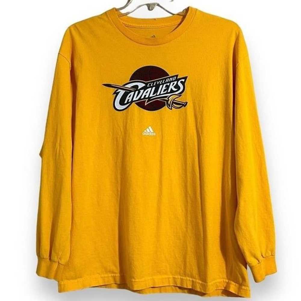 Adidas Cleveland Cavaliers Shirt Mens XL Yellow L… - image 1