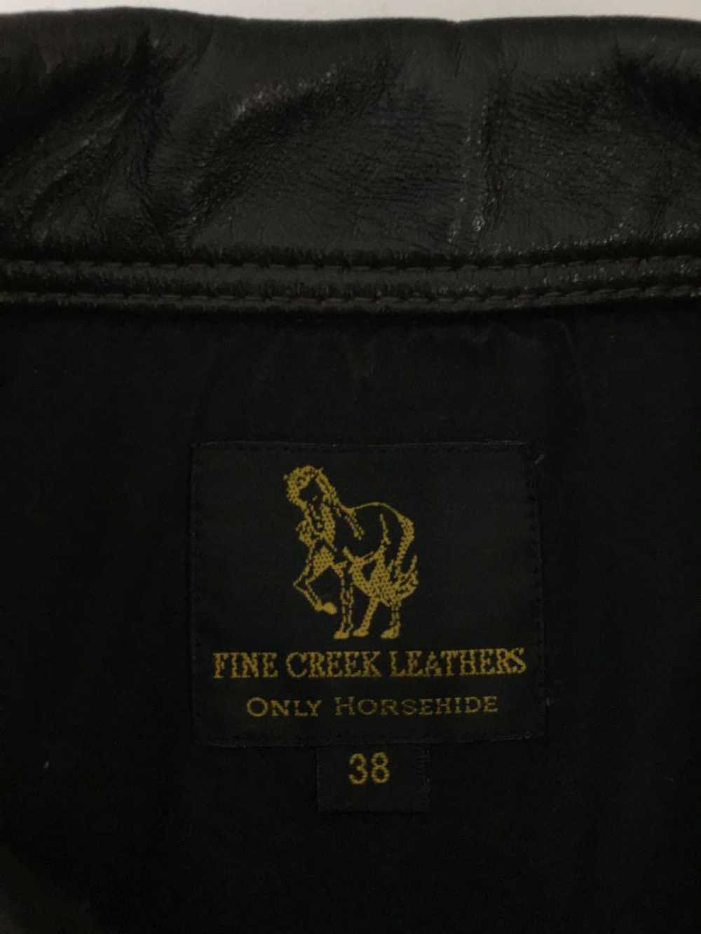 Used Fine Creek Leathers/Lynchburg/Leather Jacket… - image 3