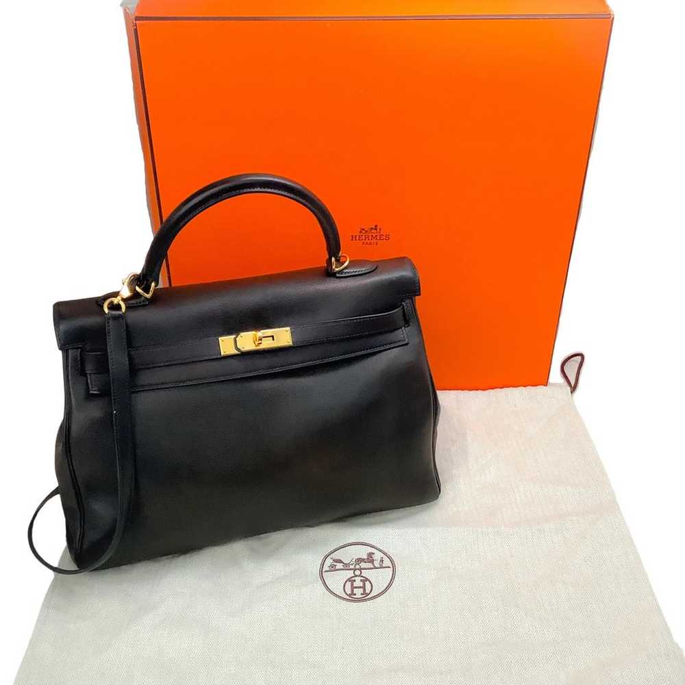 Hermès Kelly 35 leather handbag - image 12