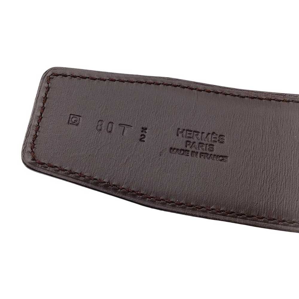 Hermès Leather belt - image 8