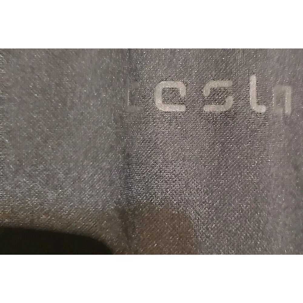 Tesla Shirt Mens Medium Gray Stretch Athletic Wor… - image 3