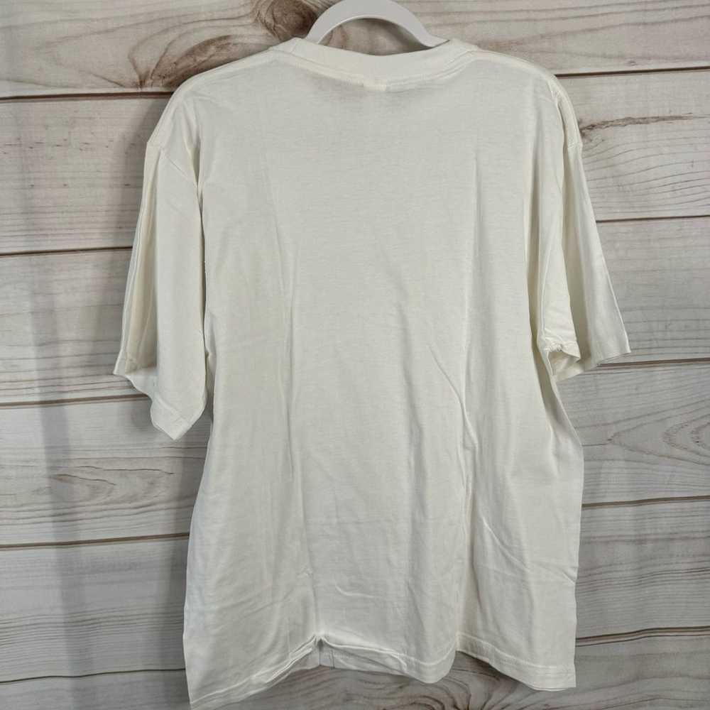 Matrix Fashion White Short Sleeve T-Shirt Size La… - image 2