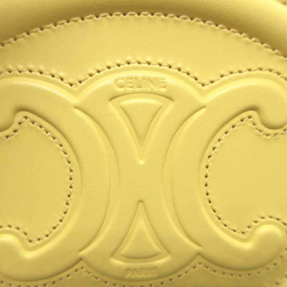 Celine Celine Triomphe 10I483 Leather Yellow Coin… - image 7