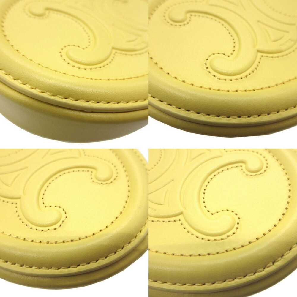 Celine Celine Triomphe 10I483 Leather Yellow Coin… - image 8