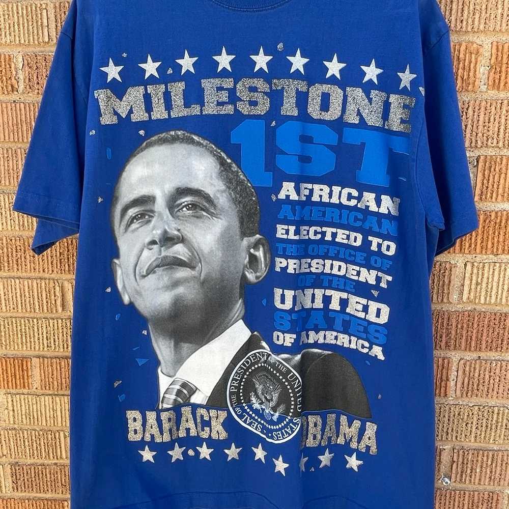President Barack Obama Campaign Rap T Shirt - image 1