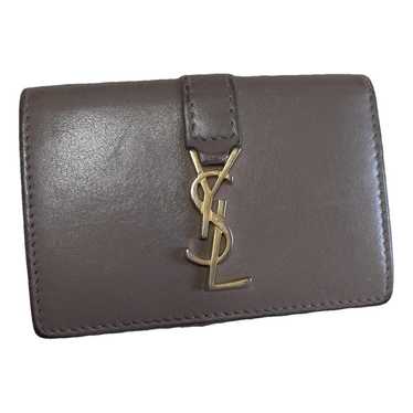 Saint Laurent Ysl line leather wallet
