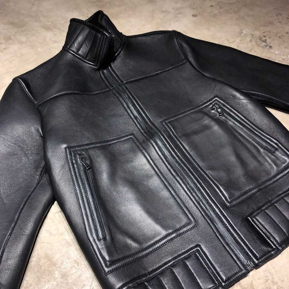 Neil Barrett Neil Barret Leather Motorcycle jacket - image 2