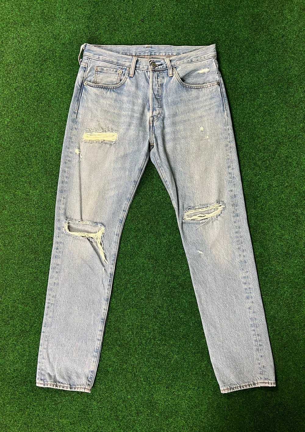 Kith × Levi's Kith x Levi's 501 Jeans Thrashed Bl… - image 2