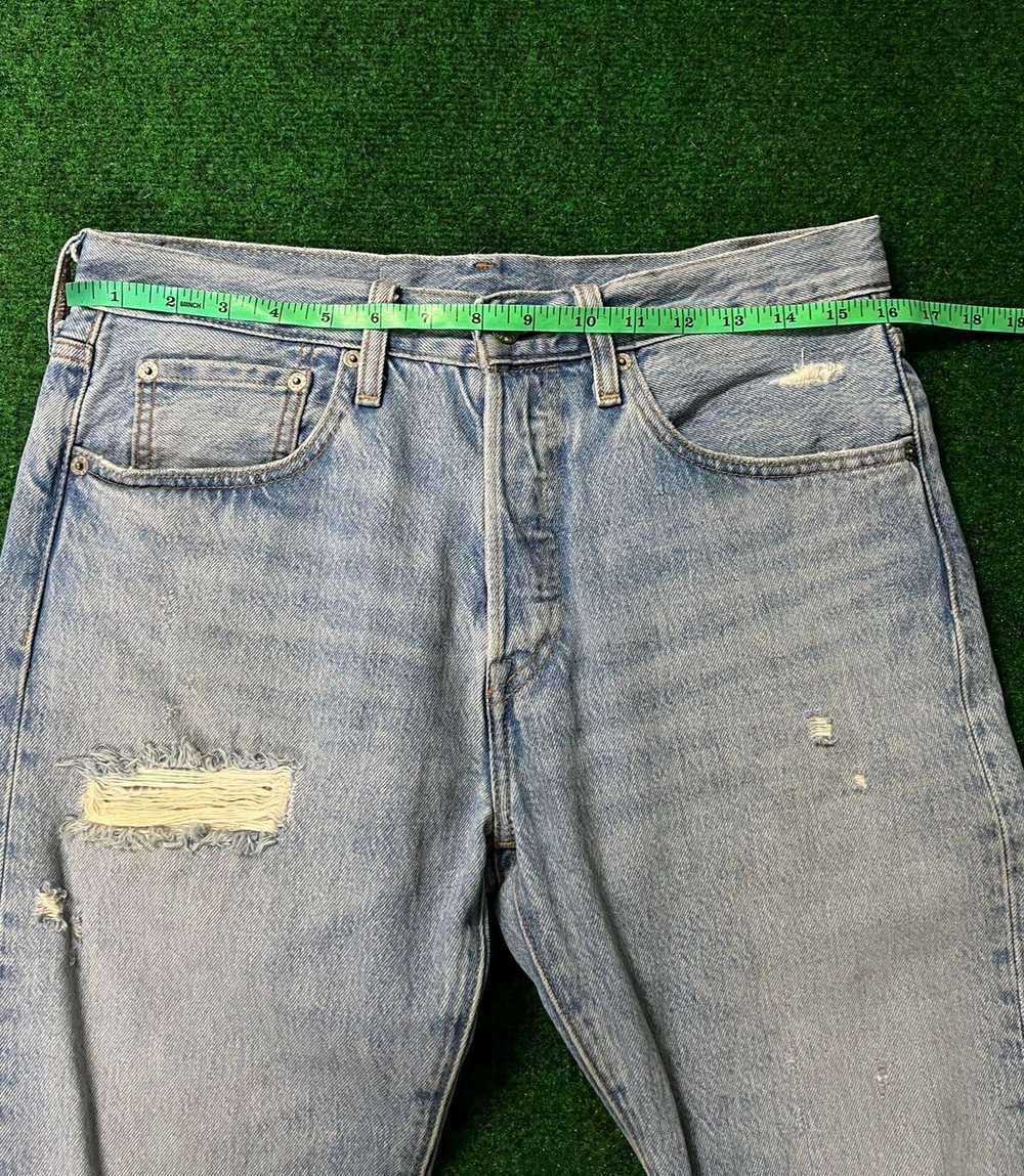 Kith × Levi's Kith x Levi's 501 Jeans Thrashed Bl… - image 6