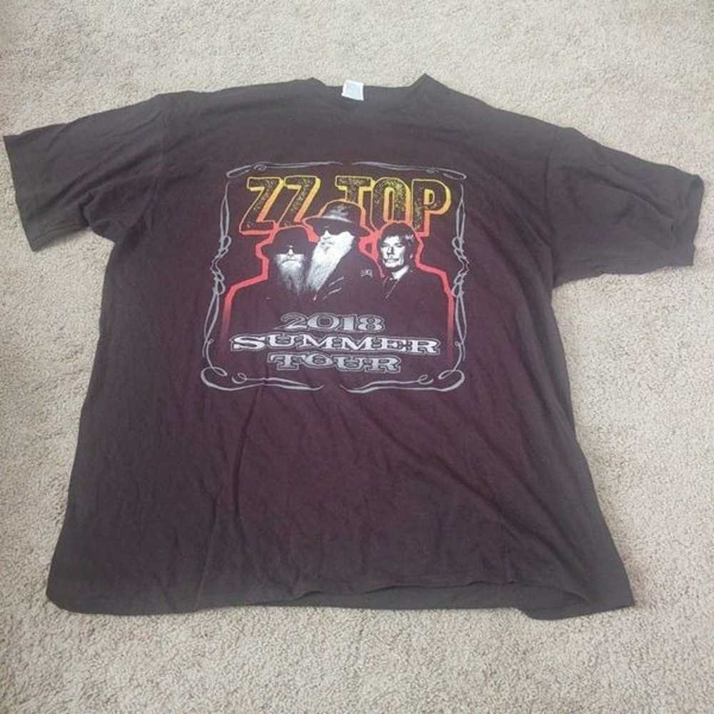 ZZ Top 2018 Summer Tour Graphic T-shirt Black Siz… - image 1