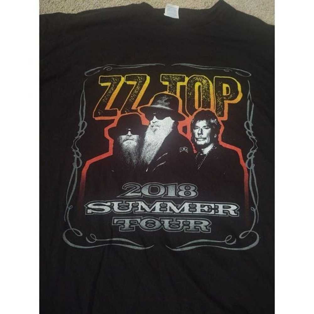 ZZ Top 2018 Summer Tour Graphic T-shirt Black Siz… - image 2