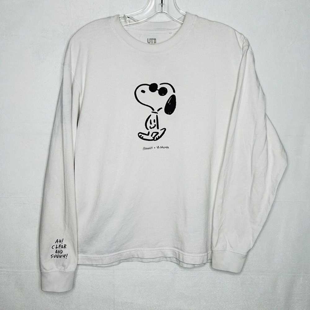 Uniqlo UT Yu Nagaba X Peanuts Shirt Sz S White Lo… - image 2