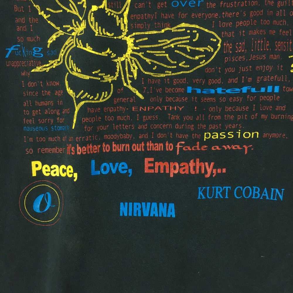 Band Tees × Nirvana × Vintage Rare Vintage Nirvan… - image 5