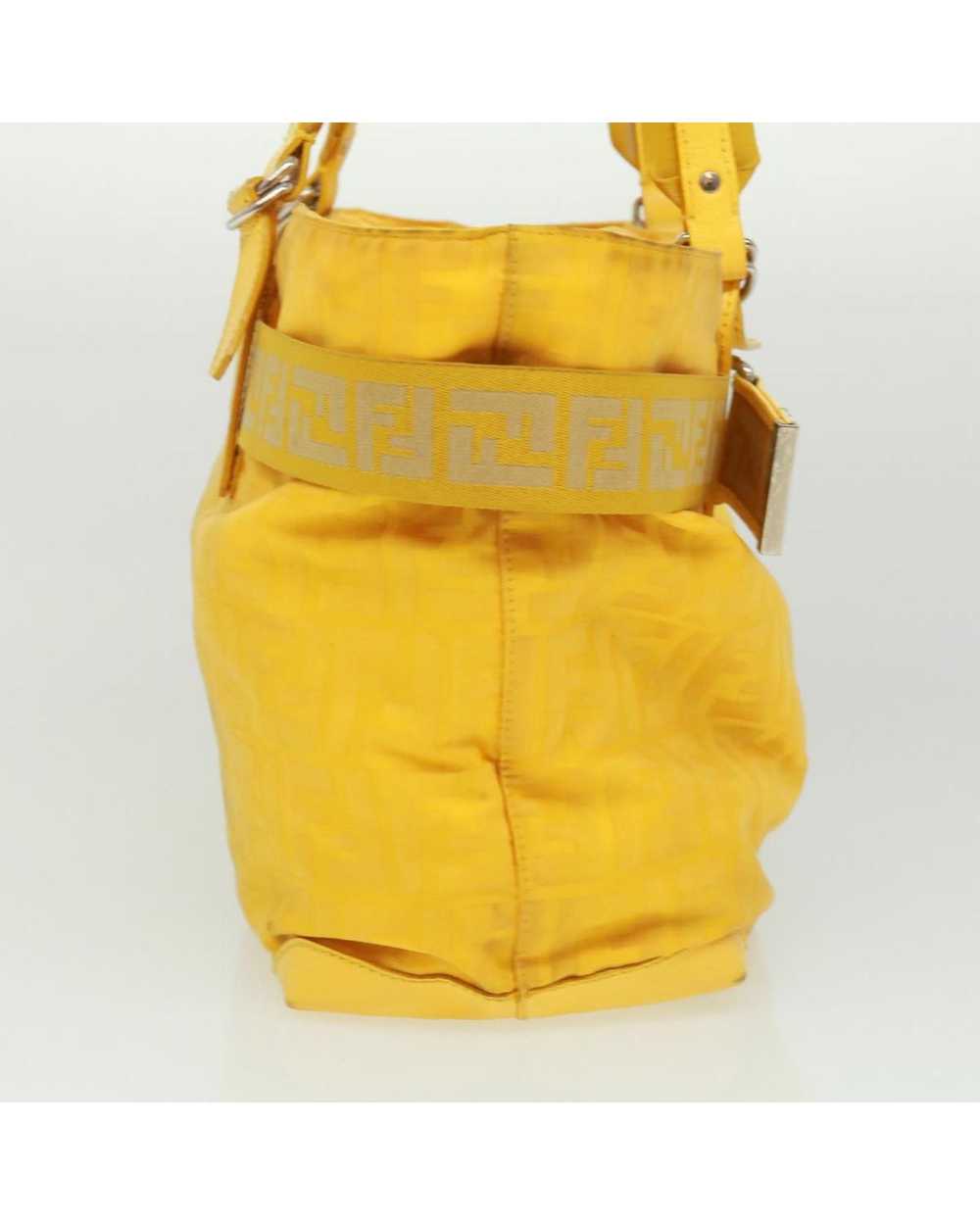 Fendi Zucca Canvas Tote Bag Nylon Yellow - image 4