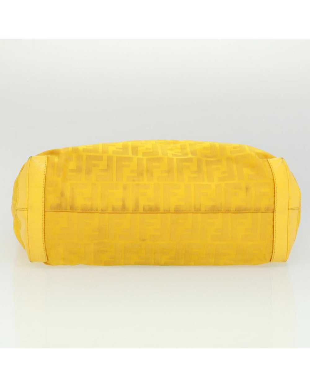 Fendi Zucca Canvas Tote Bag Nylon Yellow - image 6