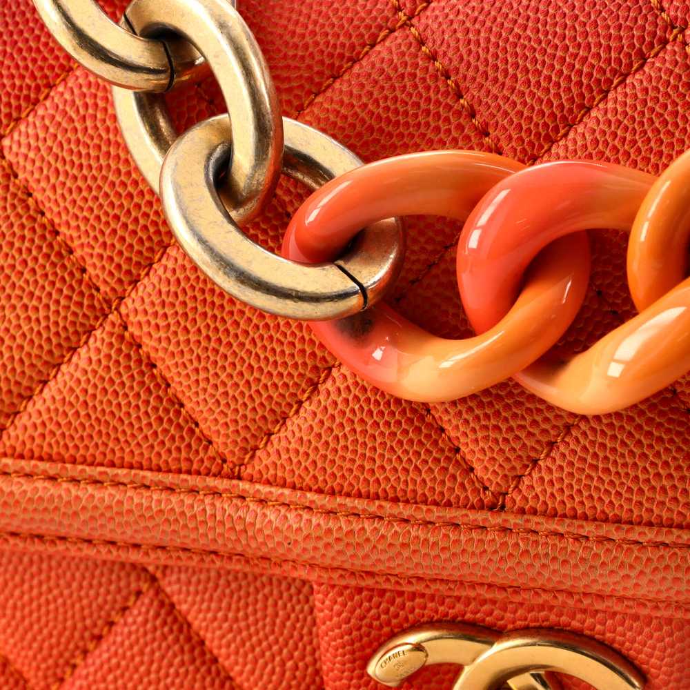 CHANEL Sunset On The Sea Flap Bag Quilted Caviar … - image 9