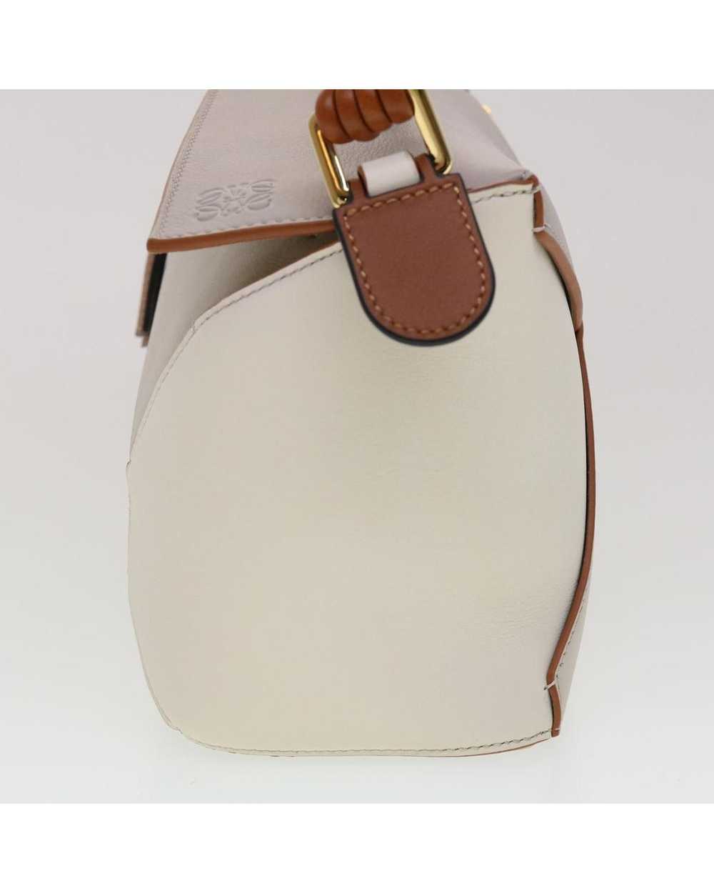 Loewe Taupe Leather Shoulder Bag with Puzzle Edge… - image 3