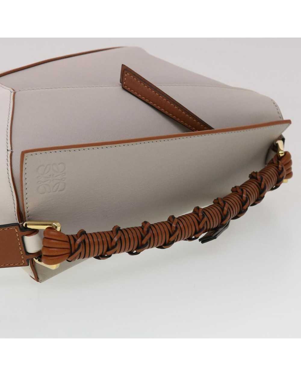 Loewe Taupe Leather Shoulder Bag with Puzzle Edge… - image 6