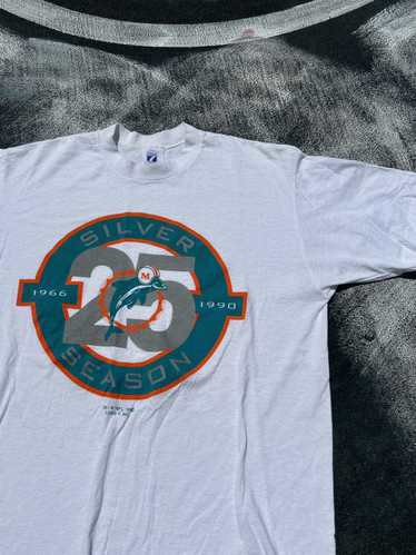 NFL × Tee × Vintage Vintage Miami Dolphins Silver 