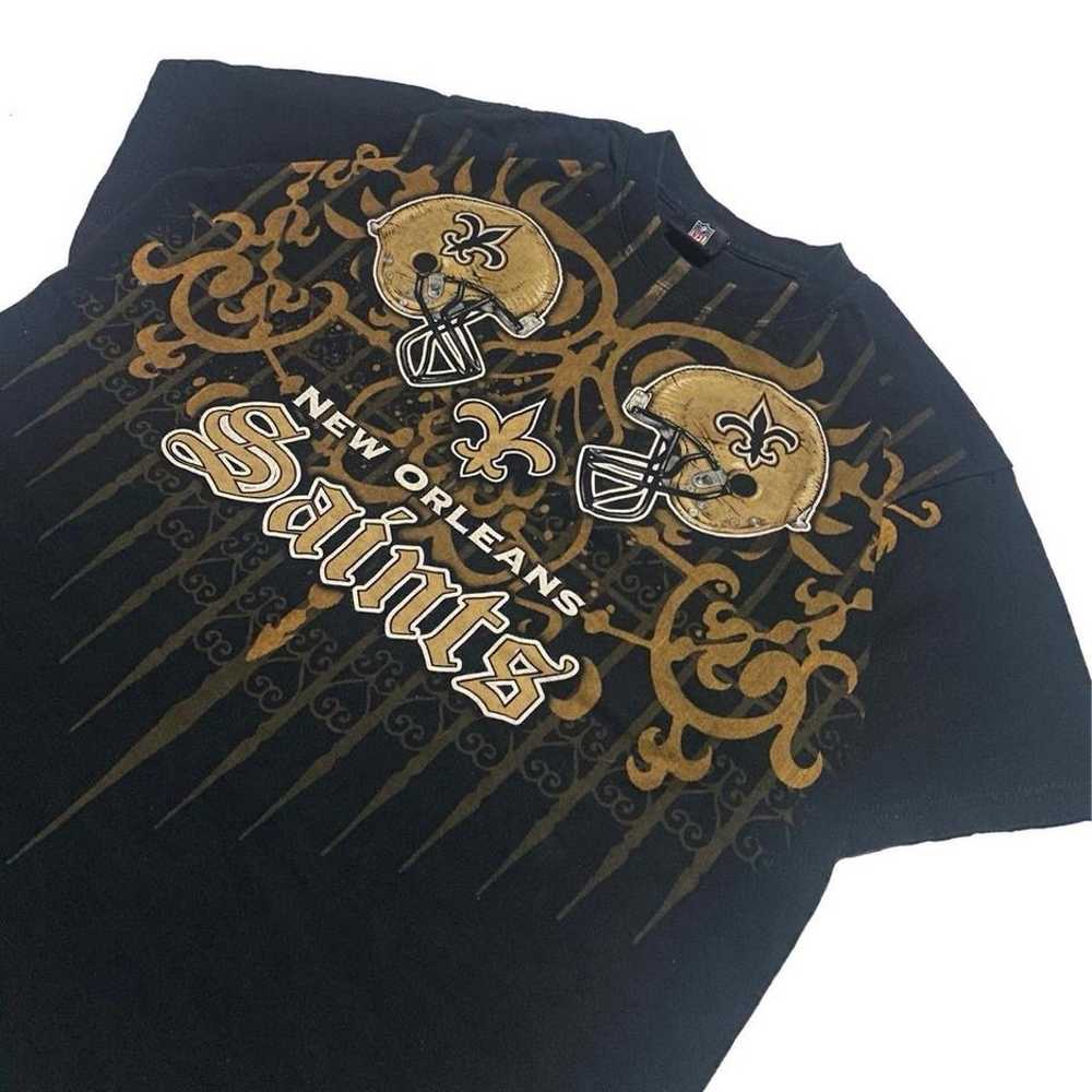 Vintage 2000s New Orleans Saints Grunge Y2K Shirt - image 1