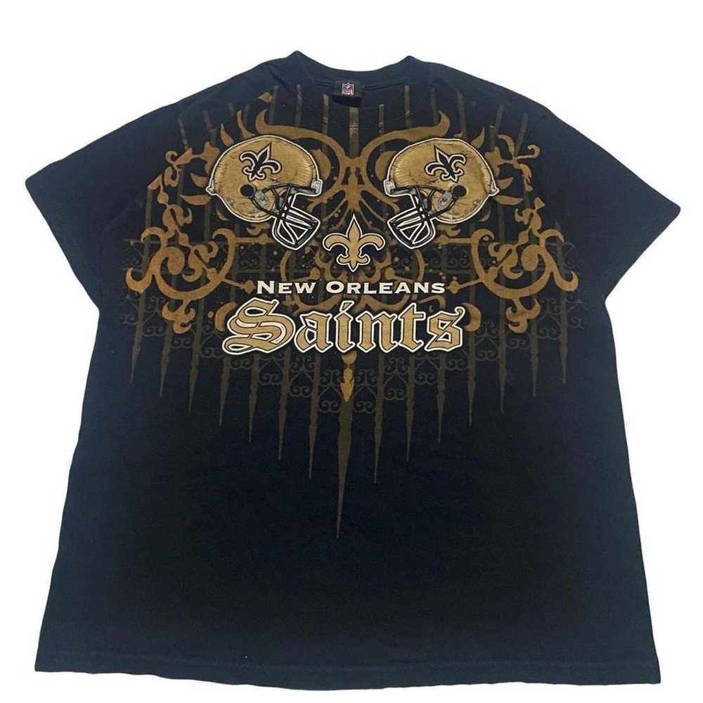 Vintage 2000s New Orleans Saints Grunge Y2K Shirt - image 2