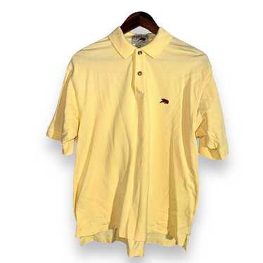 Perlis Yellow Perlis Crawfish Pique Mesh Polo Shir