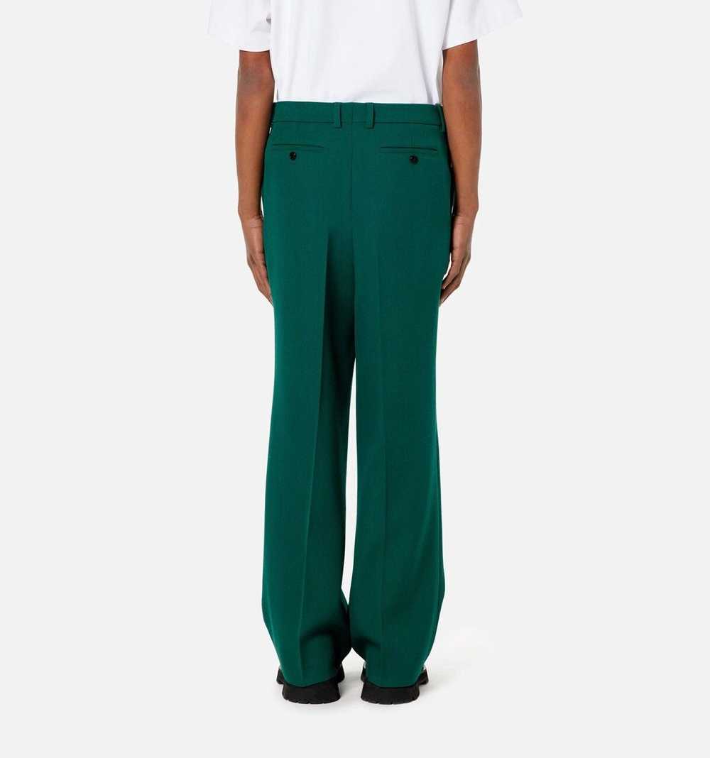 AMI Pleated Large Trousers in Green - image 5