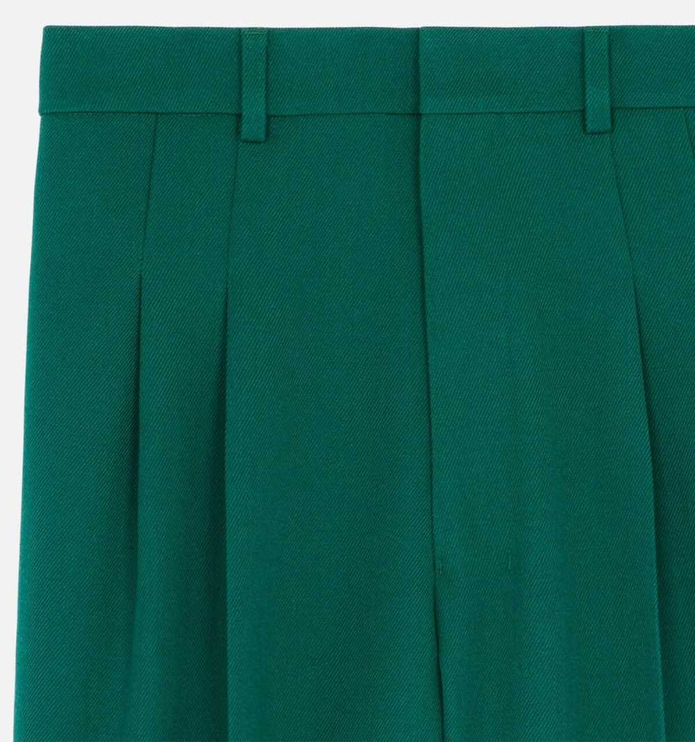 AMI Pleated Large Trousers in Green - image 6