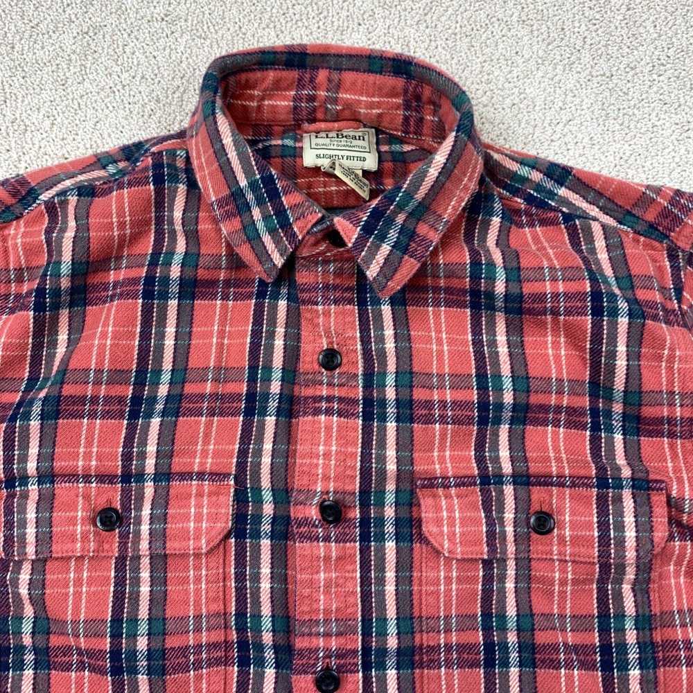 Vintage L.L. Bean Flannel Button Up Shirt Men's S… - image 2