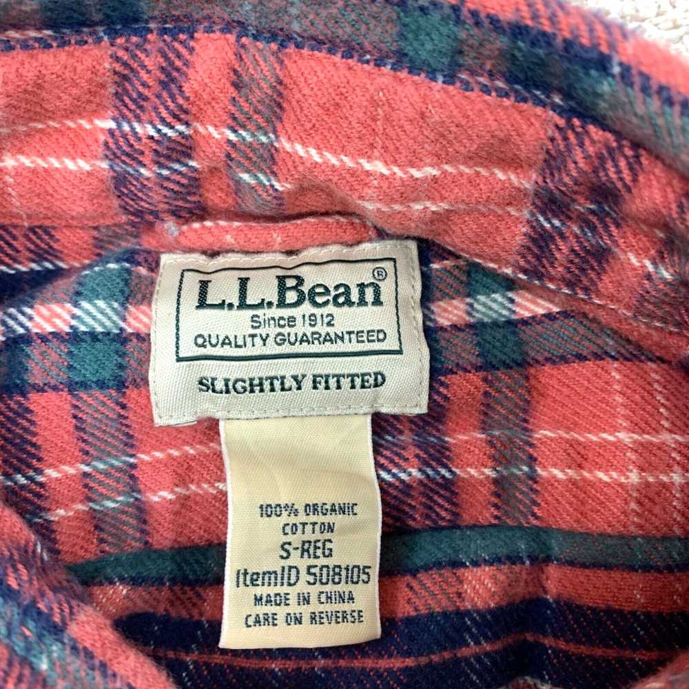Vintage L.L. Bean Flannel Button Up Shirt Men's S… - image 3