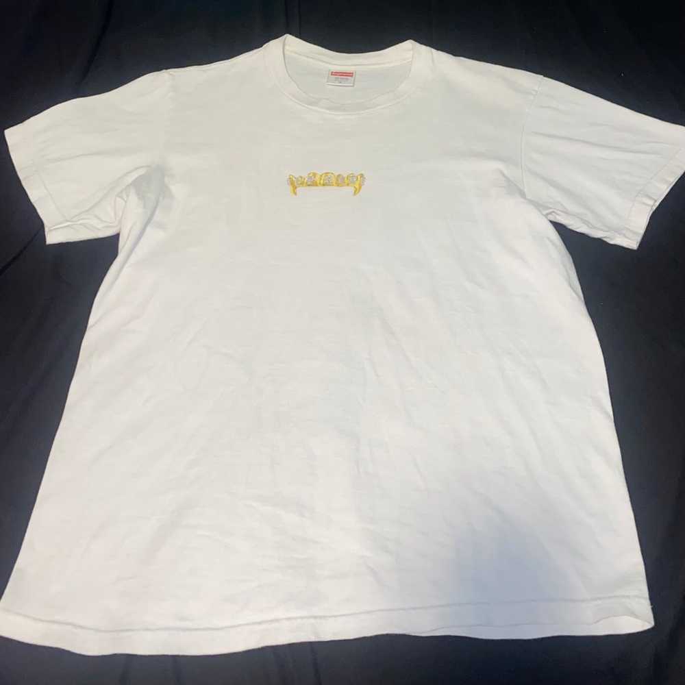 Supreme Fronts Tee SS19 Gold Grill T-Shirt Men's … - image 1