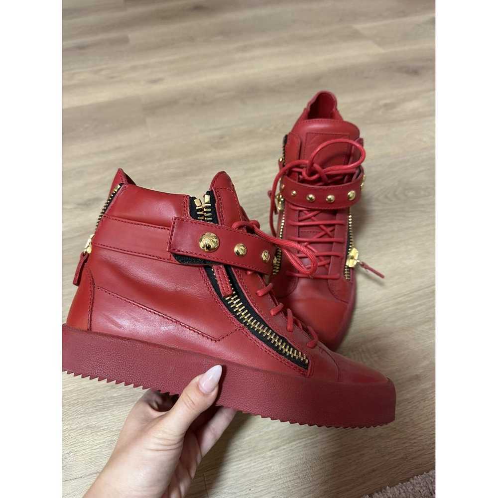 Giuseppe Zanotti Coby leather high trainers - image 2