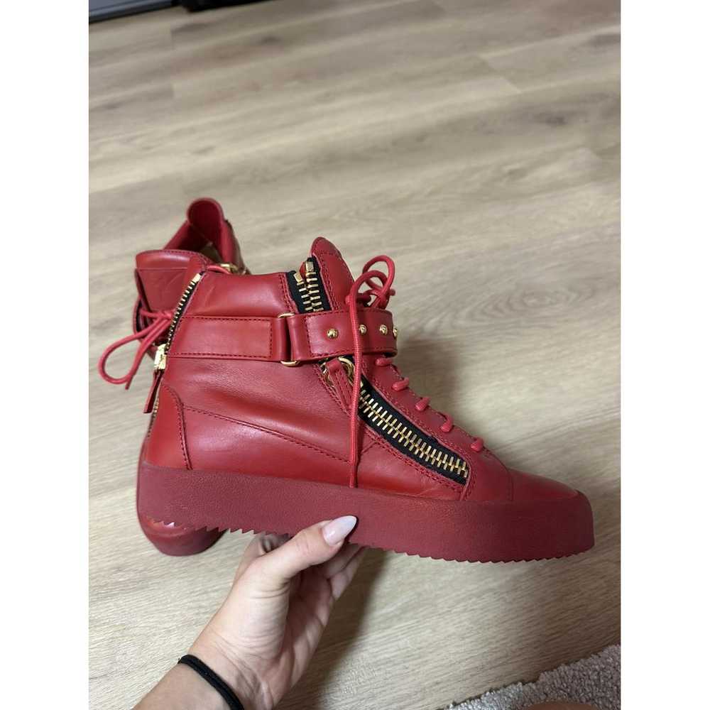 Giuseppe Zanotti Coby leather high trainers - image 5