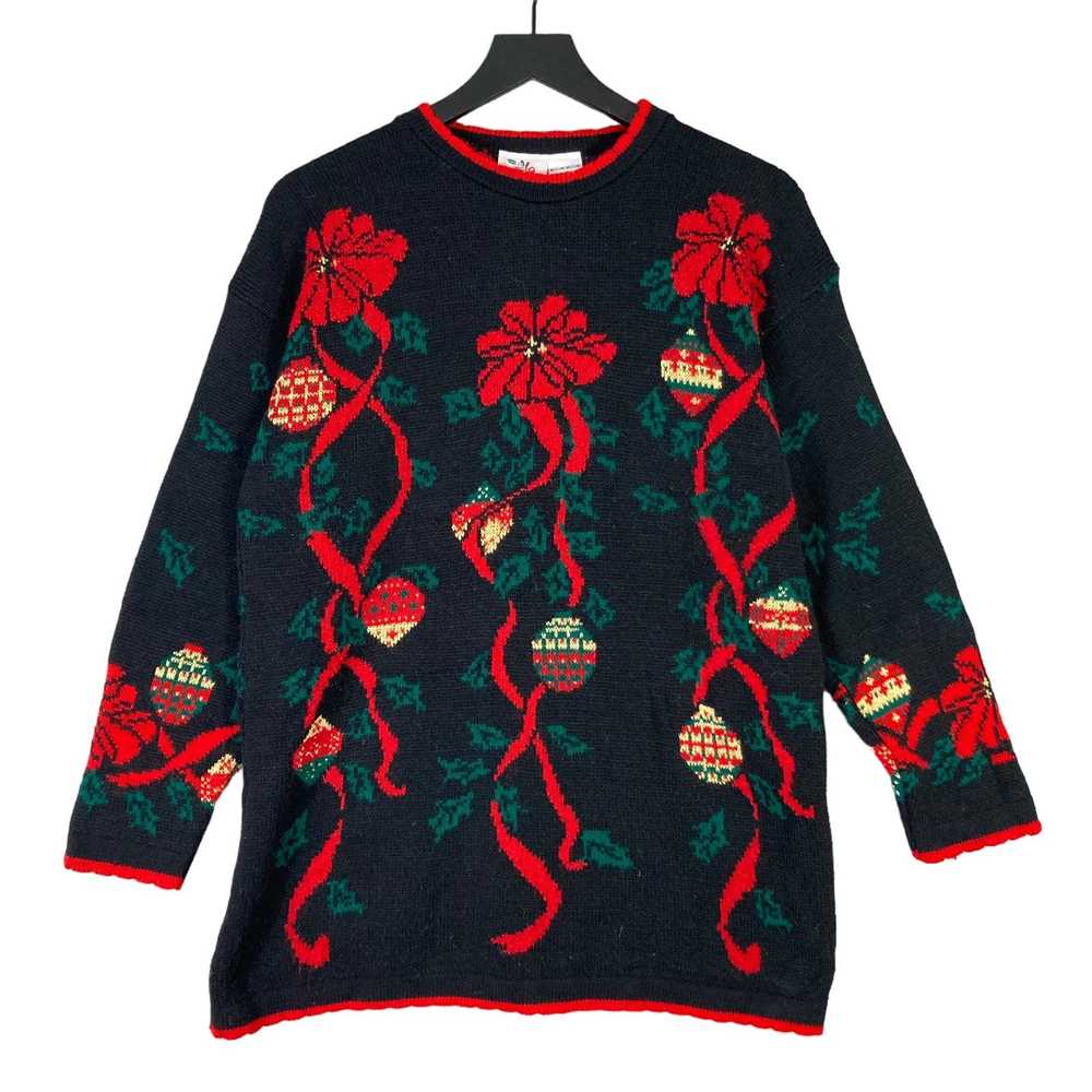 Other Vintage Christmas Acrylic Sweater Pullover … - image 1