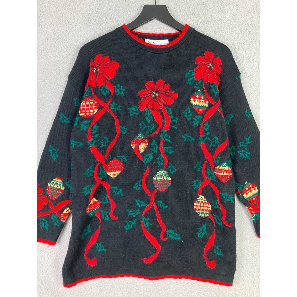 Other Vintage Christmas Acrylic Sweater Pullover … - image 5