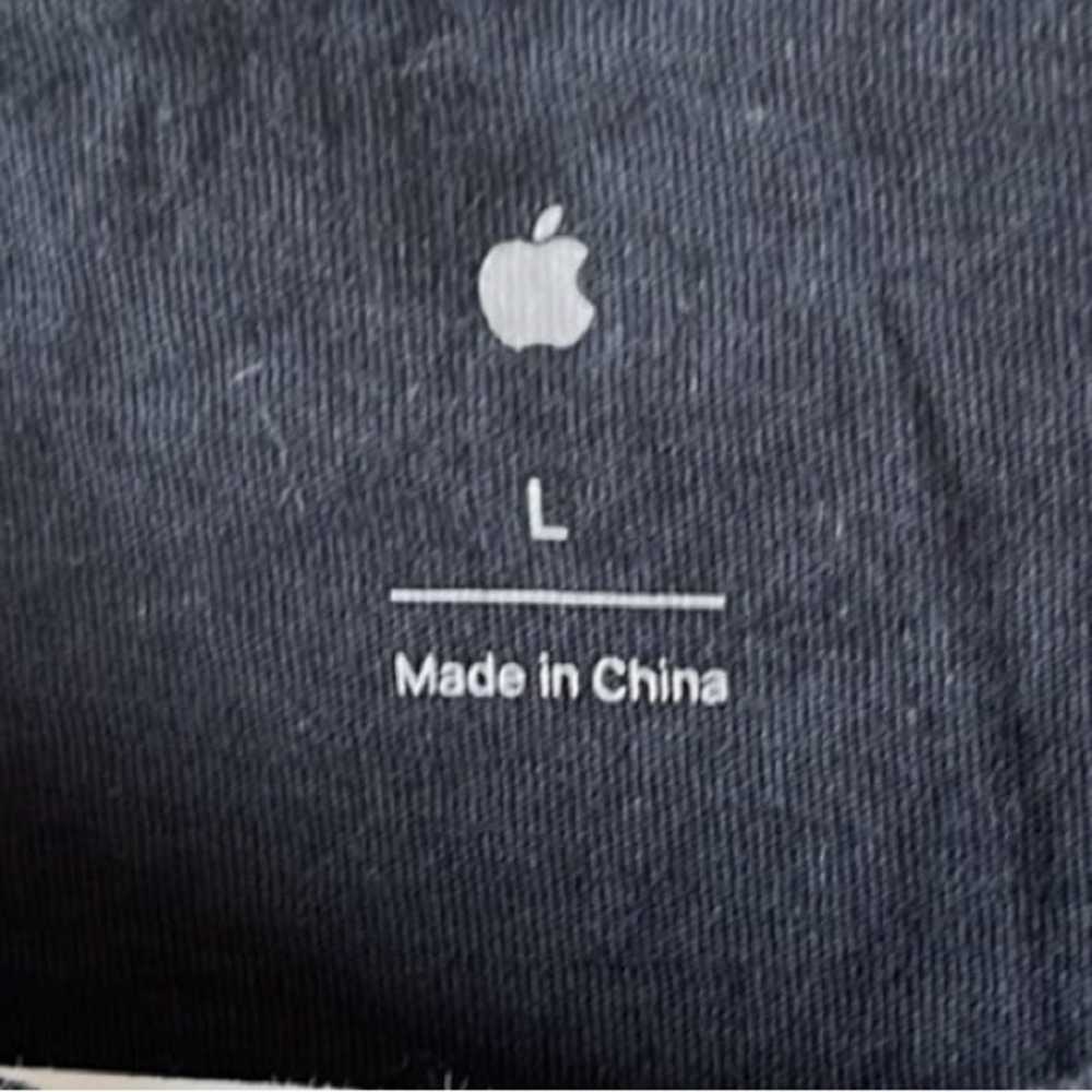 Apple Apple Rainbow Logo Short Sleeve Black T Shi… - image 4
